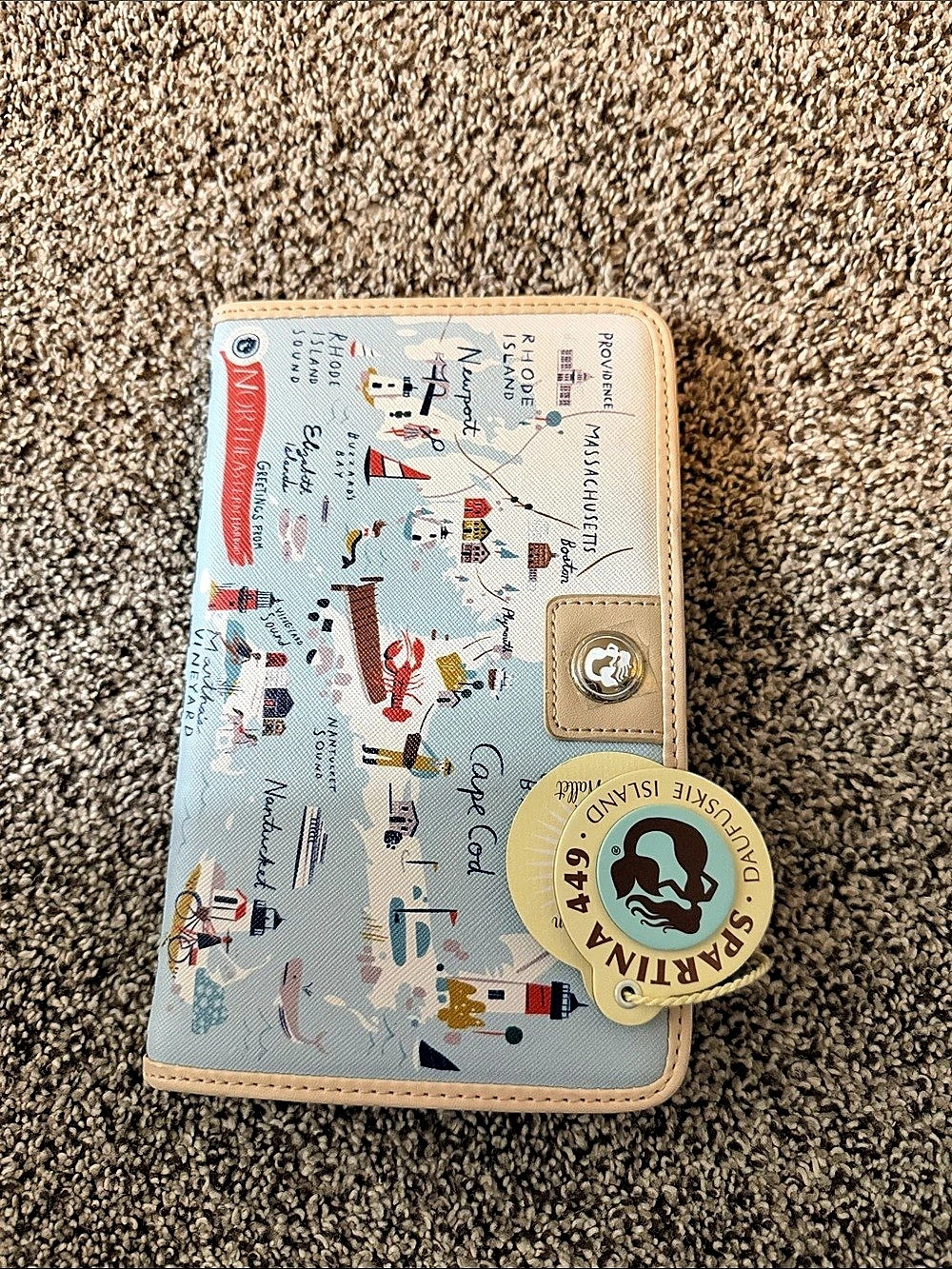 Spartina 449 Northeastern Harbors Snap Wallet Red & Blue